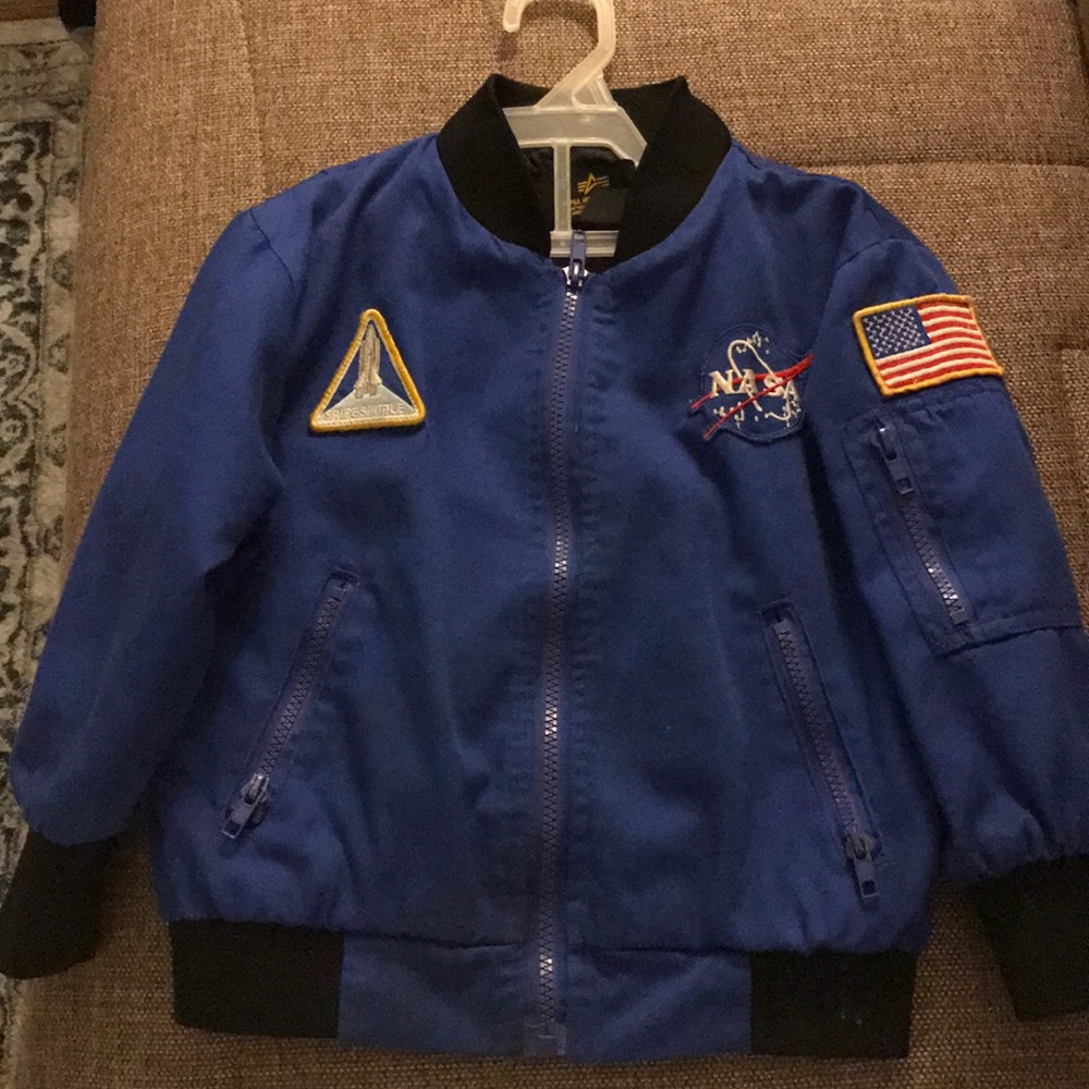 Toddler kids boy cool Nasa jacket